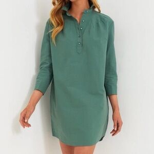 Tuckernuck Pomander Place Green Polly Mini Dress Size Small